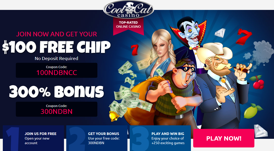 Cool cat | Generic | 300% Bonus | $100 Free Chip