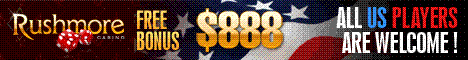 Rushmore Online Casino - Get $888 Free Bonus