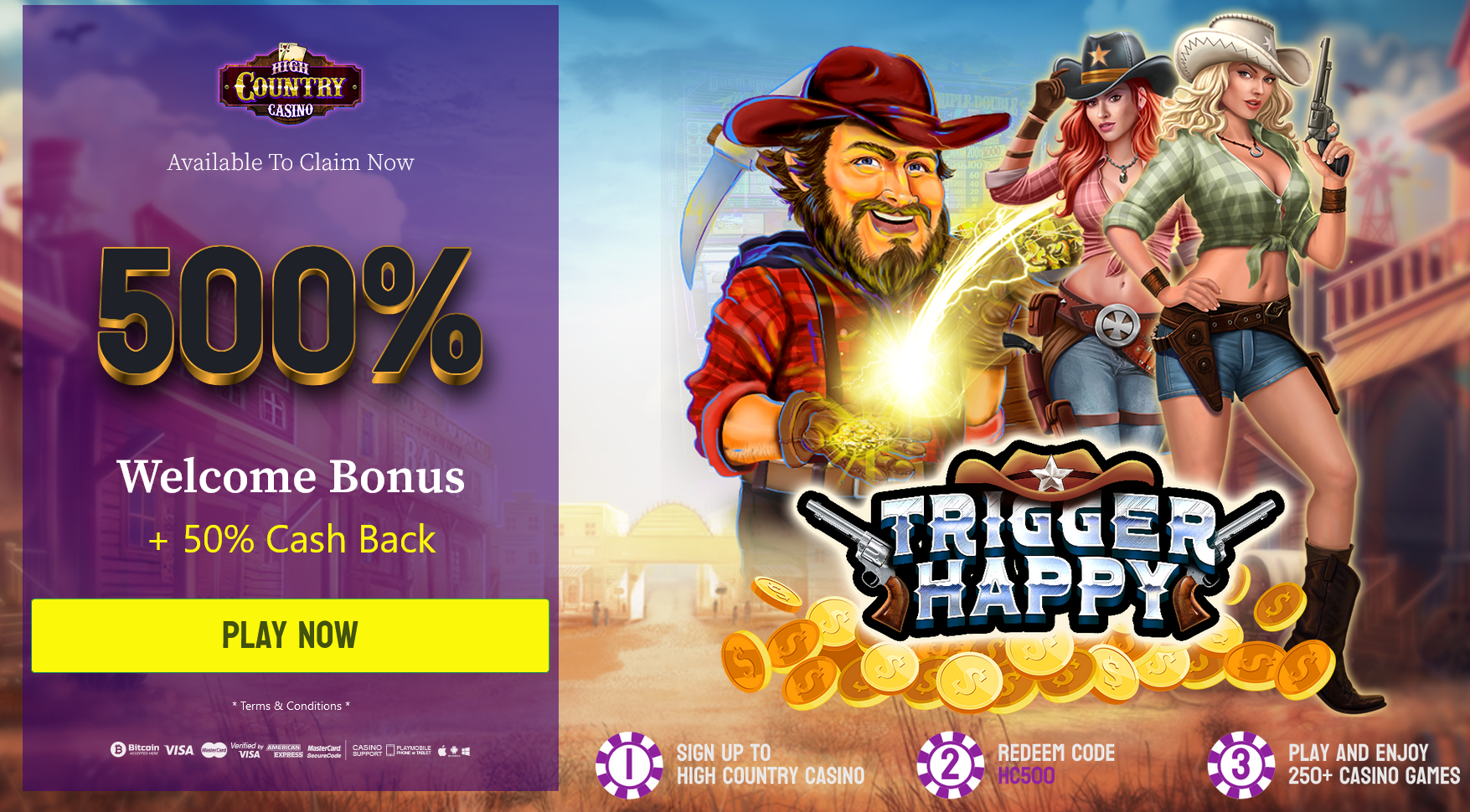 500% WELCOME
                              BONUS + 50% CASH BACK 2022