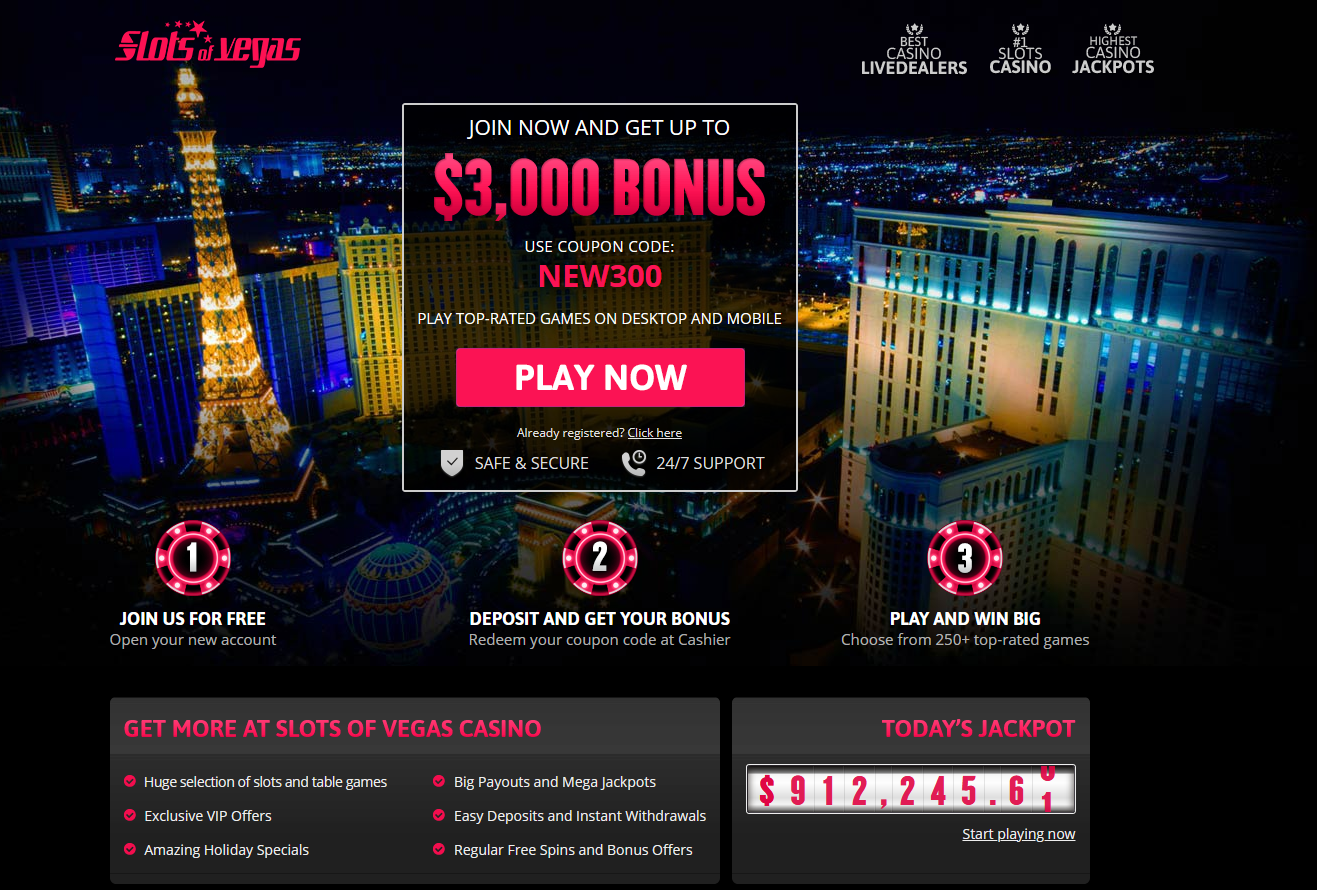 Slots of Vegas | Up to $3000 Bonus