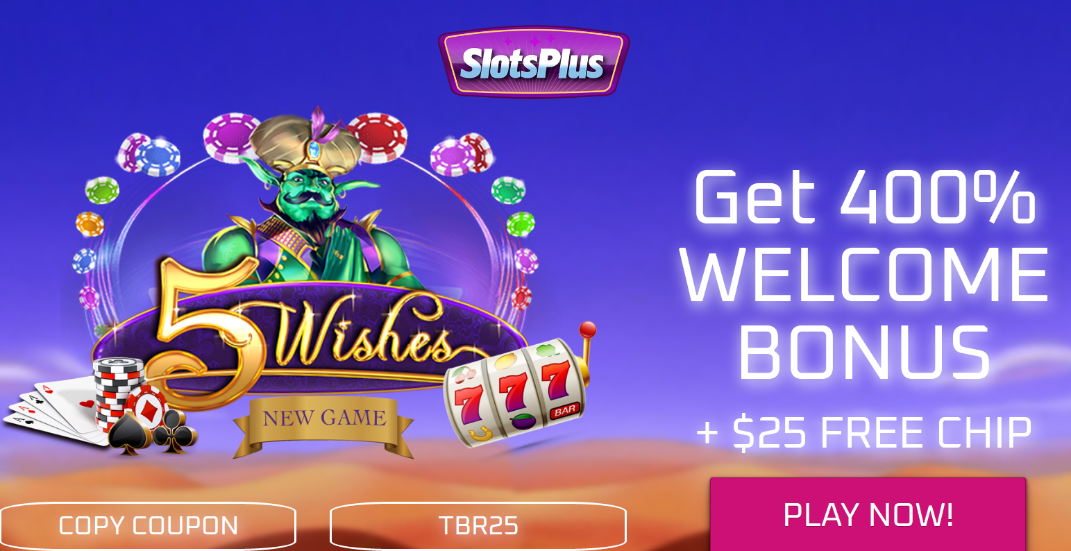 400% WELCOME BONUS | + $25 FREE CHIP