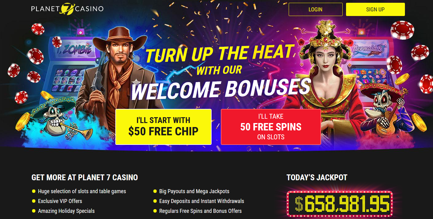 Planet 7  | $50 Free Chip | 50 Free Spins