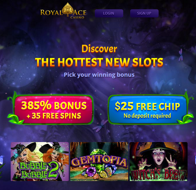 Royal Ace- 400% Bonus (Best Online Casino)