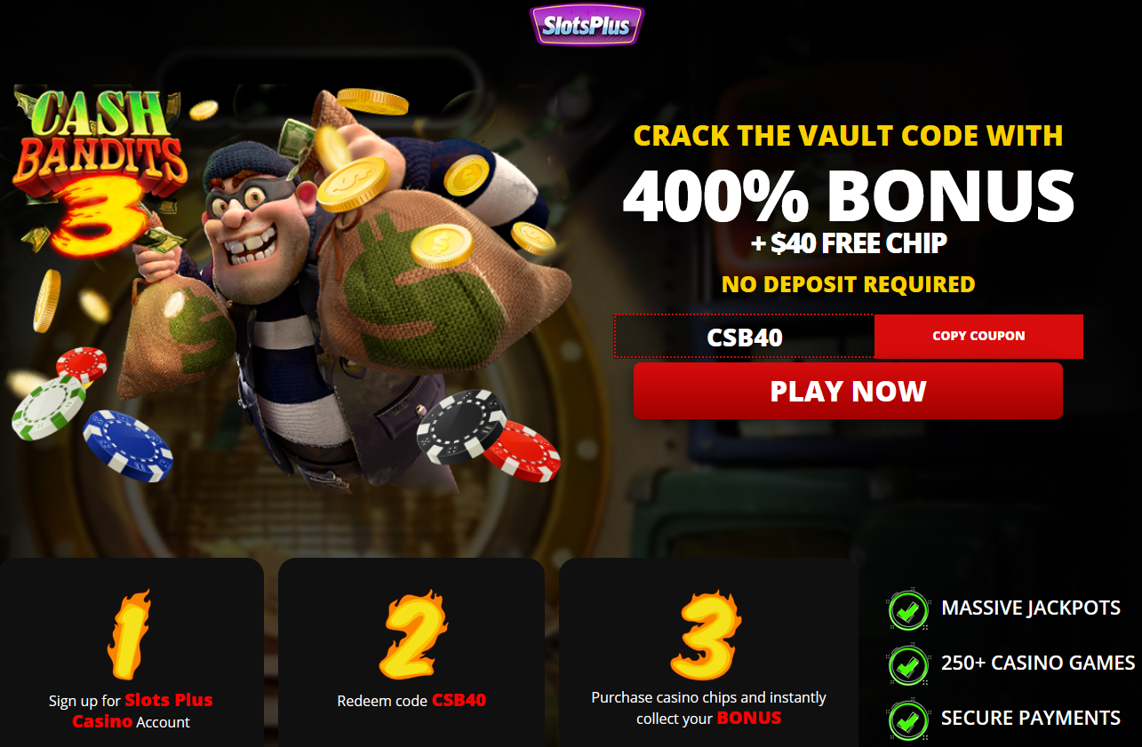 400% WELCOME BONUS + $40 FREE CHIP