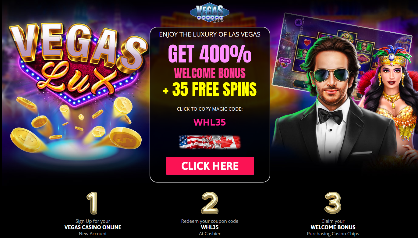 400% WELCOME BONUS + 35 FREE SPINS