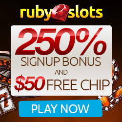 RubySlots | No Rules + Free Spins | 250% Bonus | 50 Free Chip RubySlots | No Rules + Free Spins | 250% Bonus | 50 Free Chip